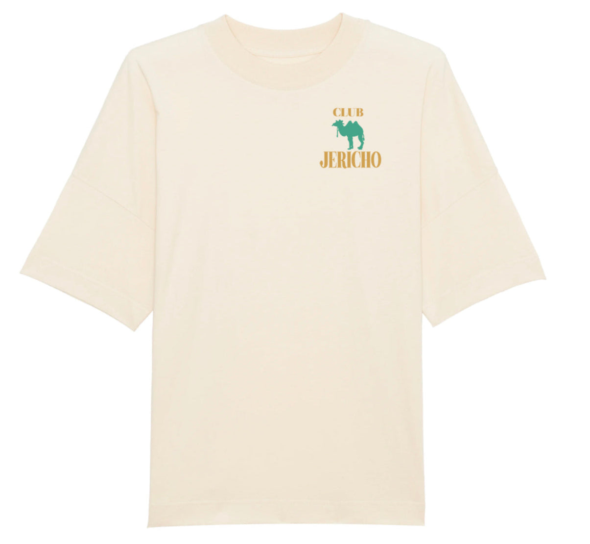 Club Jericho Camel Logo Organic T-Shirt - Natural Raw